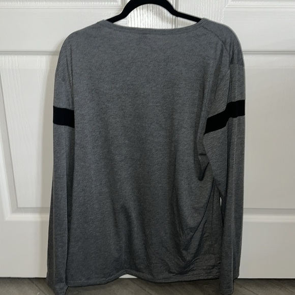 NWOT Gray Long Sleeve Shirt SHEIN XL - Picture 4 of 4
